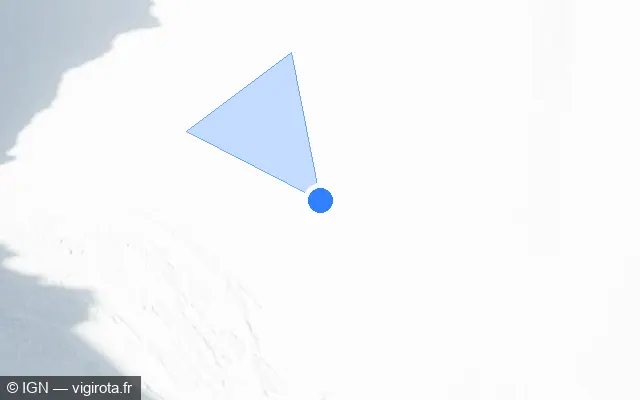 Vue satellite de l'emplacement du radar fixe à Chamonix-Mont-Blanc sur N 205 / E 25 / Tunnel du Mont Blanc
