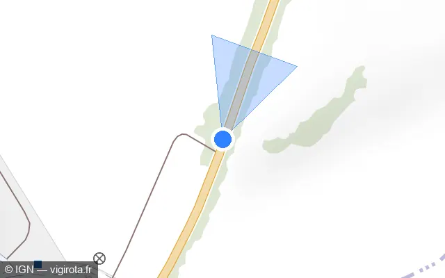 Vue plan de l'emplacement du radar discriminant à Nurlu sur D 917