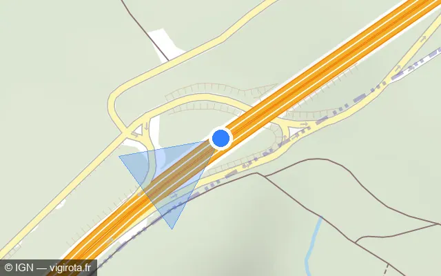 Vue plan de l'emplacement du radar discriminant à La Chapelle sur N 58 / E 46 / L'Ardennaise