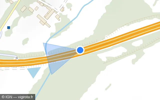 Vue plan de l'emplacement du radar discriminant à Ramecourt sur D 939