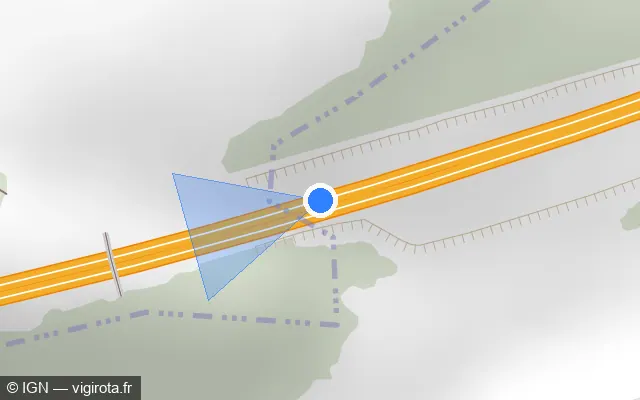 Vue plan de l'emplacement du radar discriminant à Aumale sur A 29 / E 44