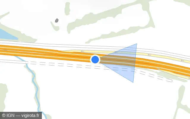 Vue plan de l'emplacement du radar discriminant à La Longueville sur D 649