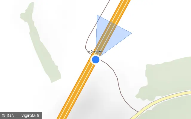 Vue plan de l'emplacement du radar discriminant à Novy-Chevrières sur A 34 / E 46 / E 420 / L'Ardennaise