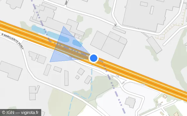 Vue plan de l'emplacement du radar discriminant à Saint-Agathon sur N 12 / E 50