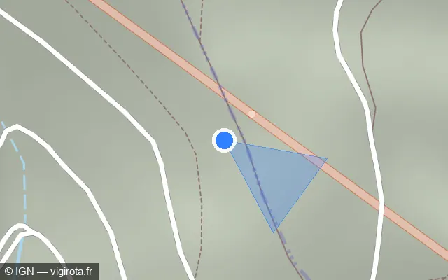 Vue plan de l'emplacement du radar fixe à Sainte-Croix-aux-Mines sur Tunnel Maurice-Lemaire / N 159