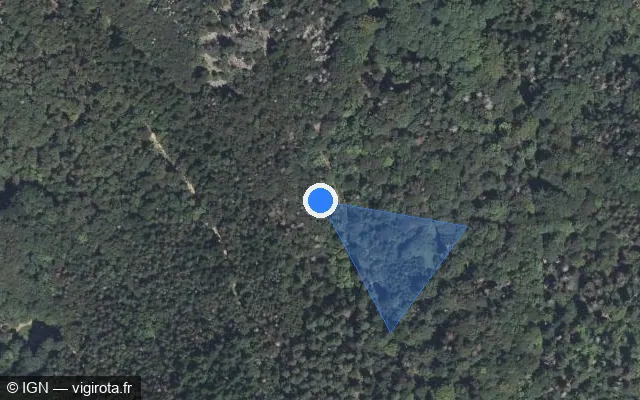 Vue satellite de l'emplacement du radar fixe à Sainte-Croix-aux-Mines sur Tunnel Maurice-Lemaire / N 159