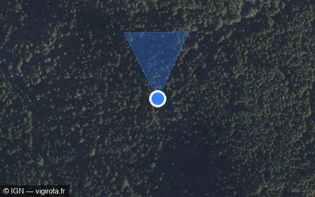 Vue satellite de l'emplacement du radar fixe à Villarodin-Bourget sur N 543 / E 70 / Tunnel Routier du Fréjus