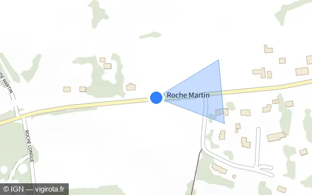 Vue plan de l'emplacement du radar tourelle à Goven sur Rue de Bruz / D 44