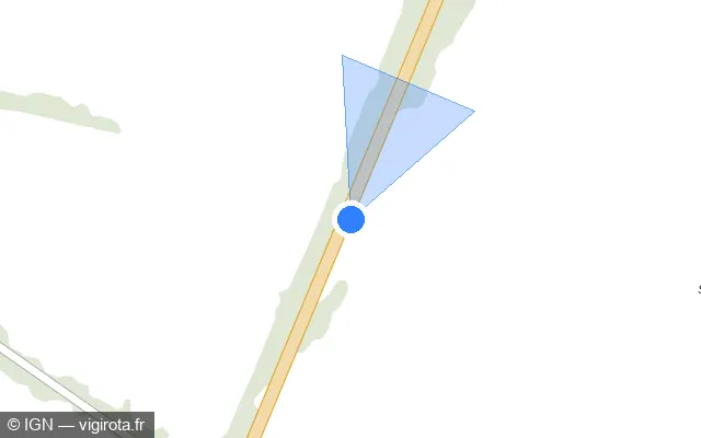 Vue plan de l'emplacement du radar tourelle à Plobsheim sur M 468