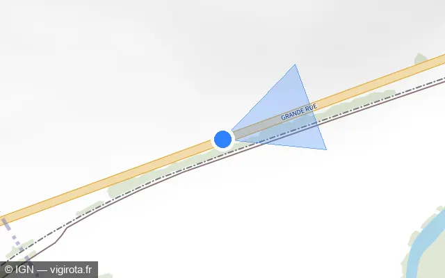 Vue plan de l'emplacement du radar tourelle à Saint-Benoist-sur-Vanne sur Route Nationale / D 660