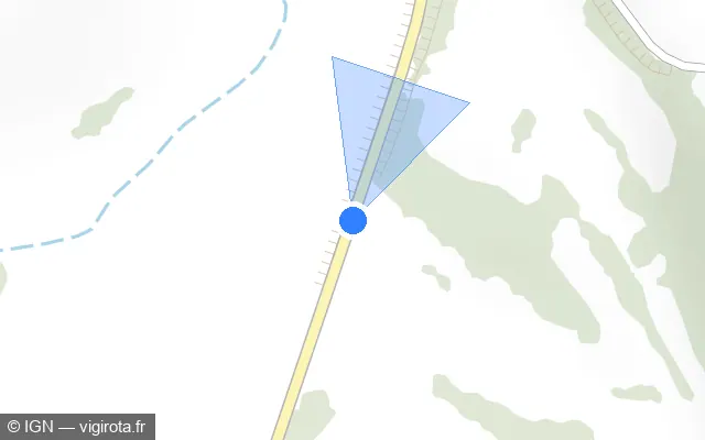 Vue plan de l'emplacement du radar tourelle à Saint-Germain sur D 486