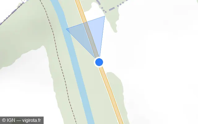 Vue plan de l'emplacement du radar tourelle à Bellenglise sur Rue de Picardie / D 1044