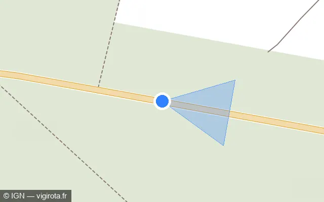 Vue plan de l'emplacement du radar tourelle à Saint-Maur sur D 925