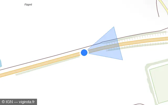 Vue plan de l'emplacement du radar tourelle à Luppy sur D 910