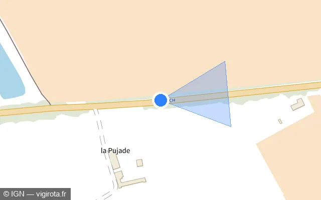 Vue plan de l'emplacement du radar tourelle à Montech sur Avenue d'Auch / D 928