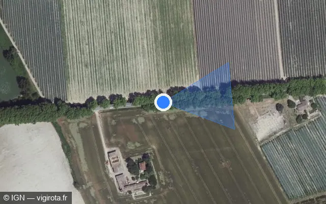 Vue satellite de l'emplacement du radar tourelle à Montech sur Avenue d'Auch / D 928