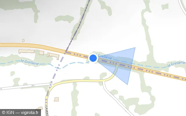 Vue plan de l'emplacement du radar tourelle à Bézenet sur Route de Montluçon / D 2371