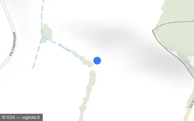 Vue plan de l'emplacement du radar tourelle à Caubiac