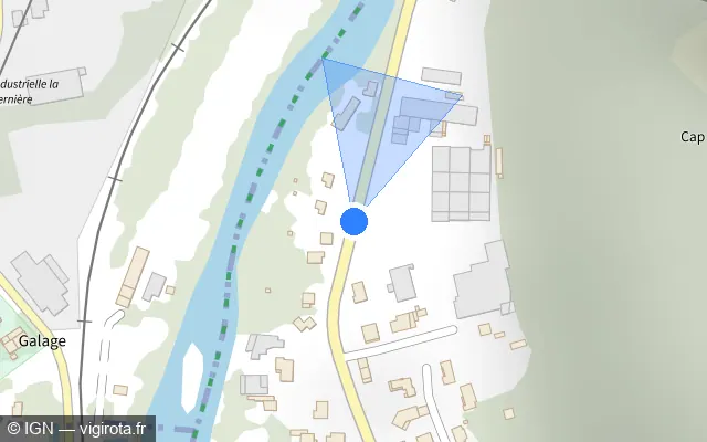 Vue plan de l'emplacement du radar tourelle à Tarascon-sur-Ariège sur Avenue Victor Pilhes / D 618